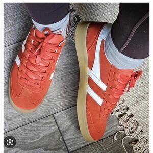 Gola red suede sneakers